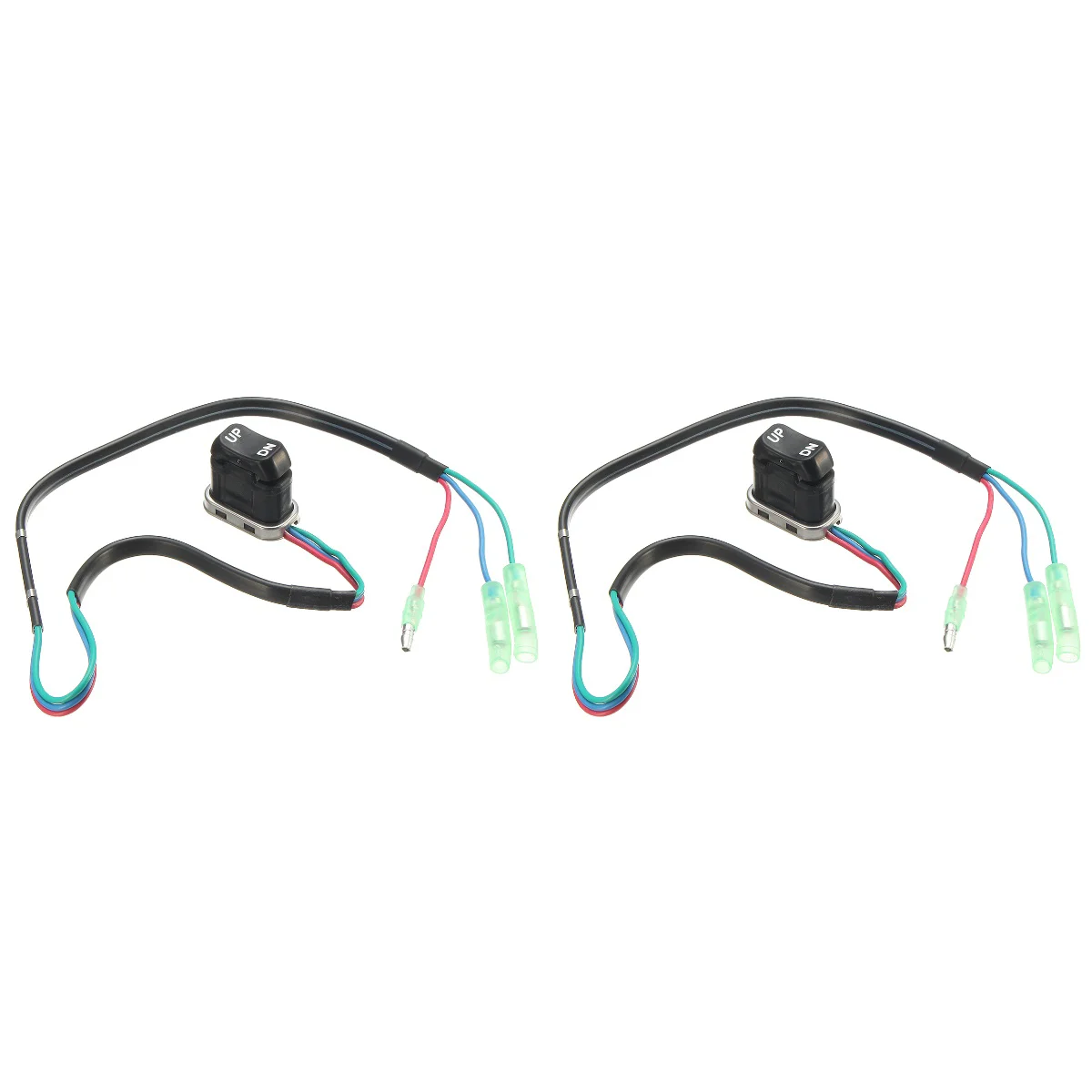

2pcs 12V Trim Tilt Switch 703-82563-02-00 703-82563-01-00 Outboard Handle Arm Side Mount Box for Yamaha
