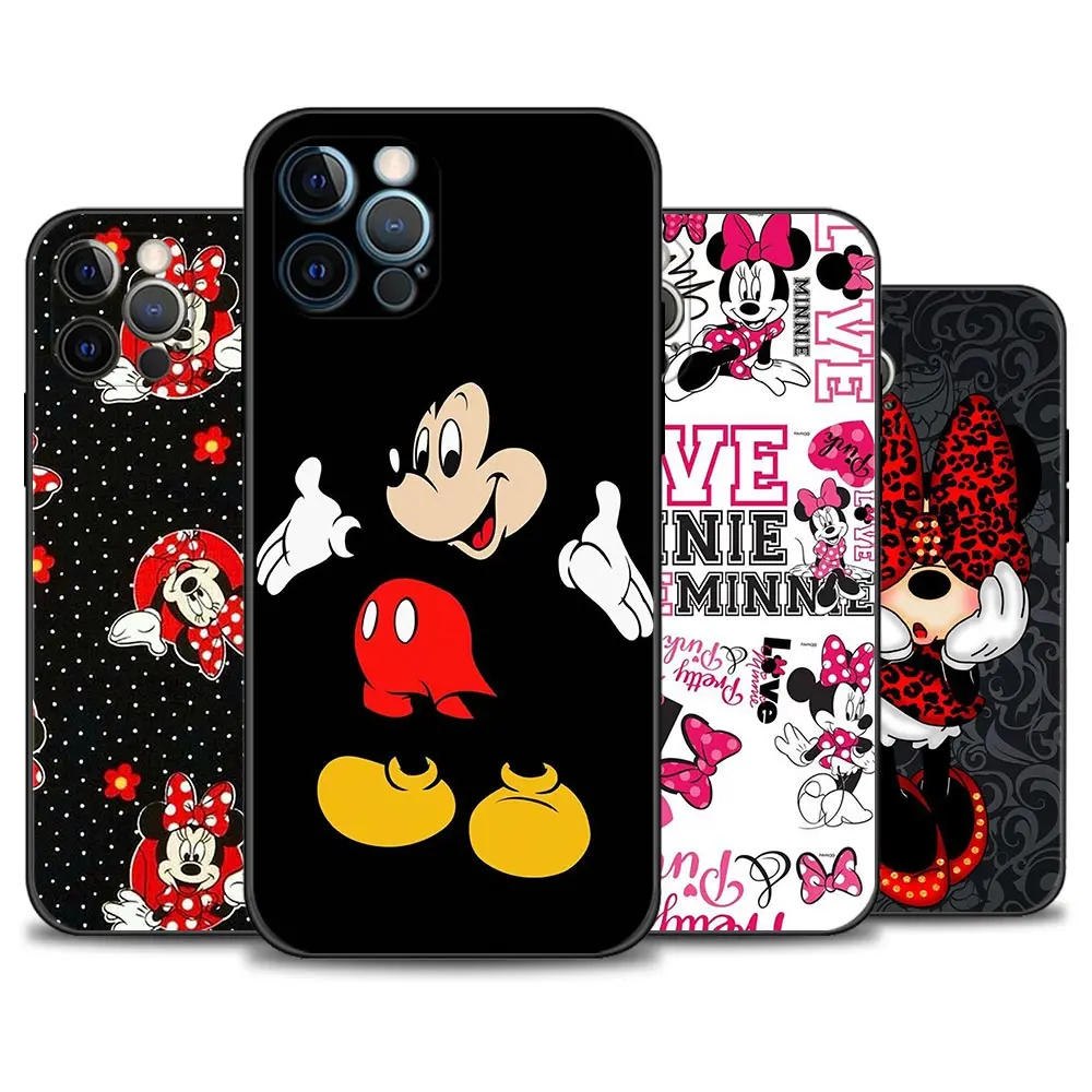 

Case For Apple IPhone 12 13 Pro Max 7 8 XS X 12 Mini SE 2020 XR PLUS 6 6S Cover Silicone Coque Fundas Capa Disney Mickey Mouse
