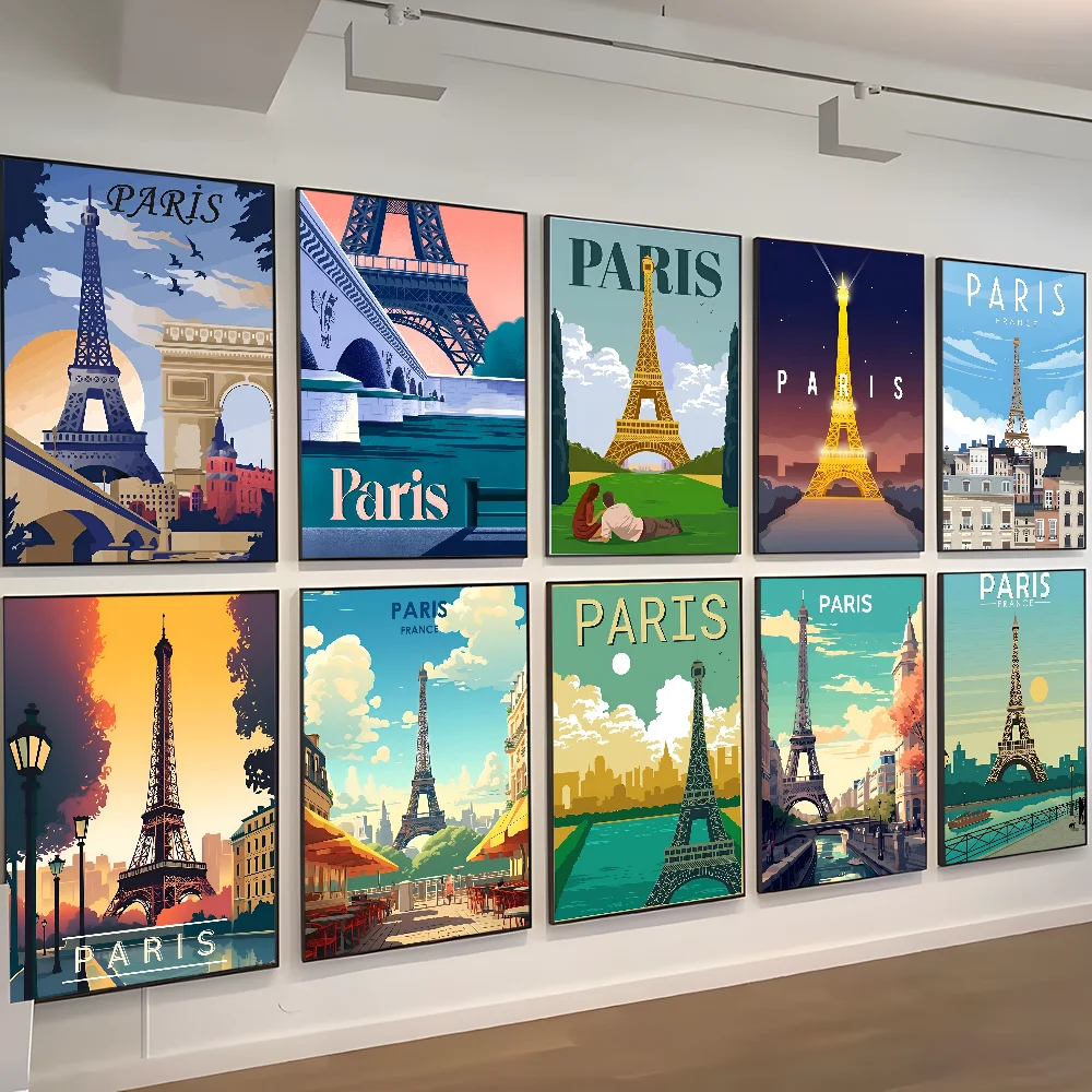 Высокое качество цифровая печать современный стиль путешествия город Париж