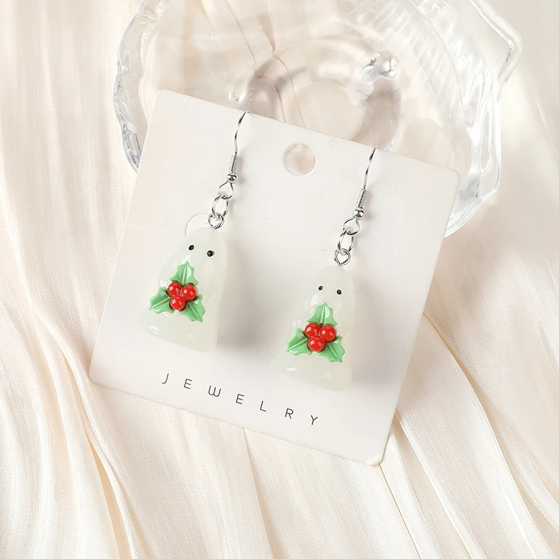 1 пара рождественских конфет 3D подарок имбирный человек светящийся в фотографиях