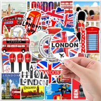 2550100pieces of london fashion stickers graffiti doodle decorated laptop skateboard helmet waterproof travel sticker