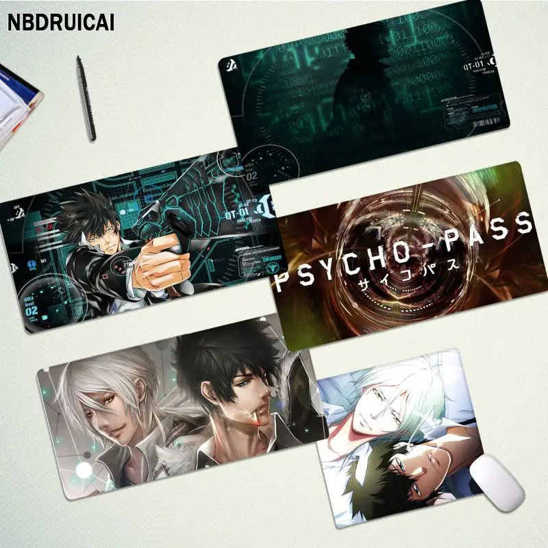

PSYCHO PASS Your Own Mats Keyboards Mat Rubber Gaming Mousepad Desk Mat Size For CSGO Game Player Desktop PC Computer Laptop