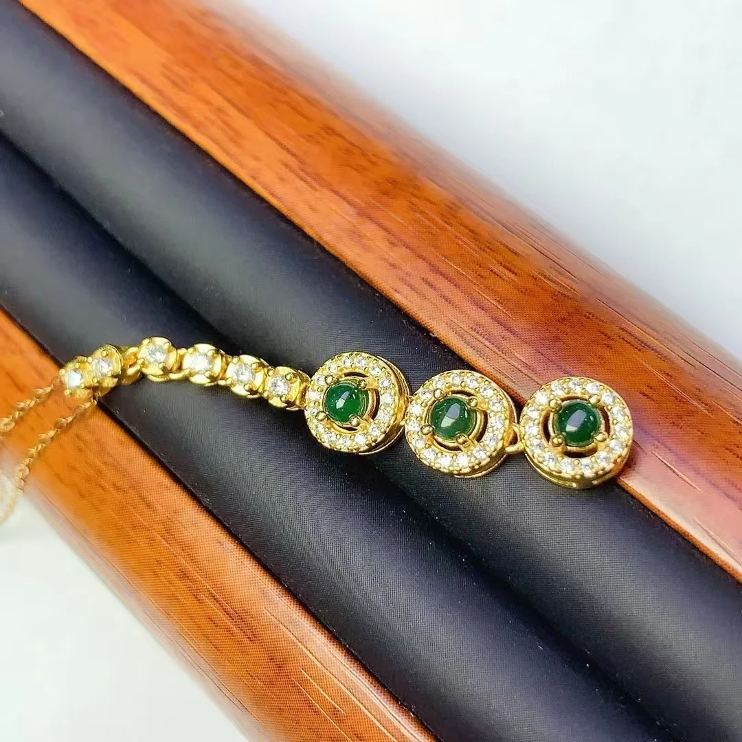 KJJEAXCMY Ювелирные изделия из натурального нефрита женский кулон чистого серебра S925