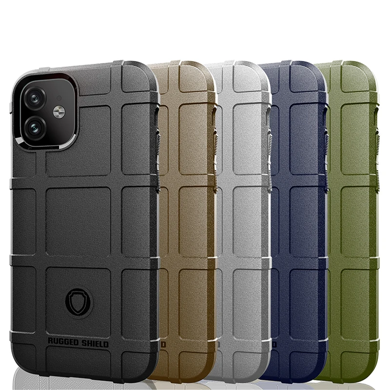 

Armor Shield Shockproof Case for IPhone 13 12 Pro 11 11Pro Max X XR XS 7 8 6S Plus SE 2020 Rugged Fiber Anti-fall Cover Cases