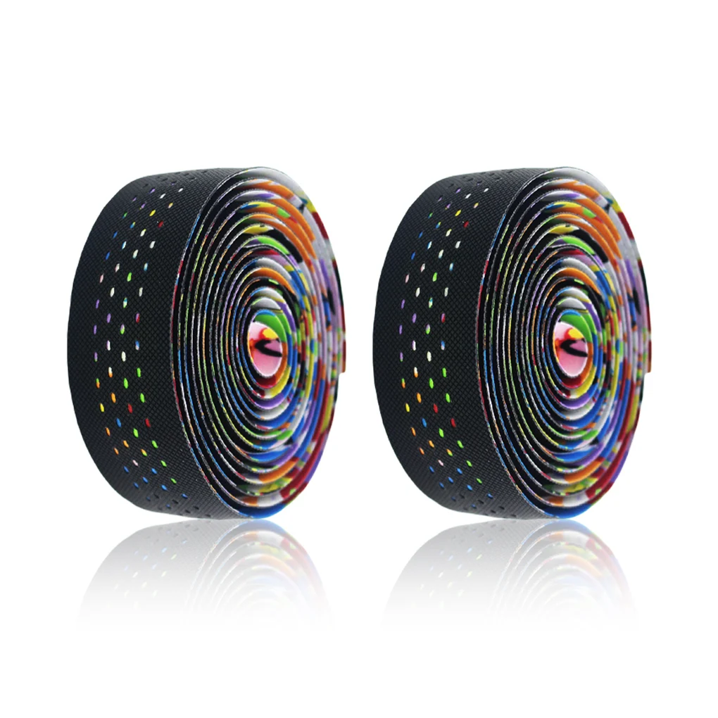 

Breathable Soft Bicycle Handlebar Tape Anti-Vibration Road Bike EVA PU Bar Wraps Cycling Damping Tap Multicolor Accessory