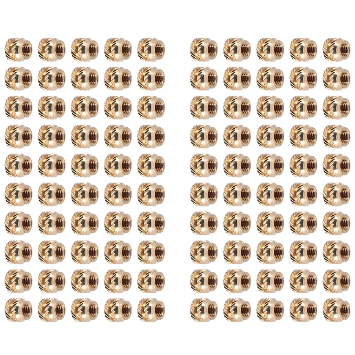 100 шт. резьба M3 латунная с накаткой нагревательная вставка вставная гайка M3X5X4 для