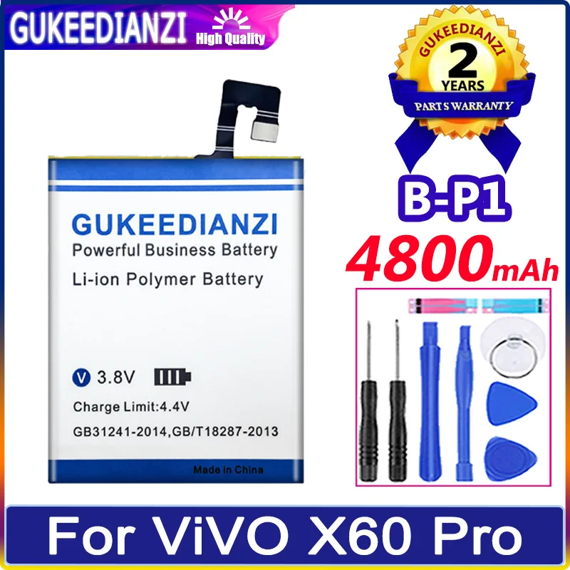 

B-P1 4800mAh Large Capacity Mobile Phone Replacement Battery For ViVO X60 Pro X60Pro High Quality Battery Li-polym Bateria