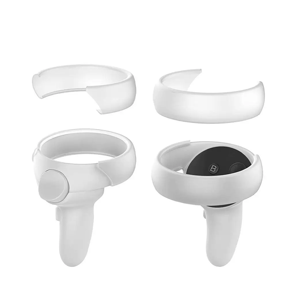 Защитный чехол VR-контроллера совместимый с аксессуарами Oculus/Meta Quest 2 силиконовое