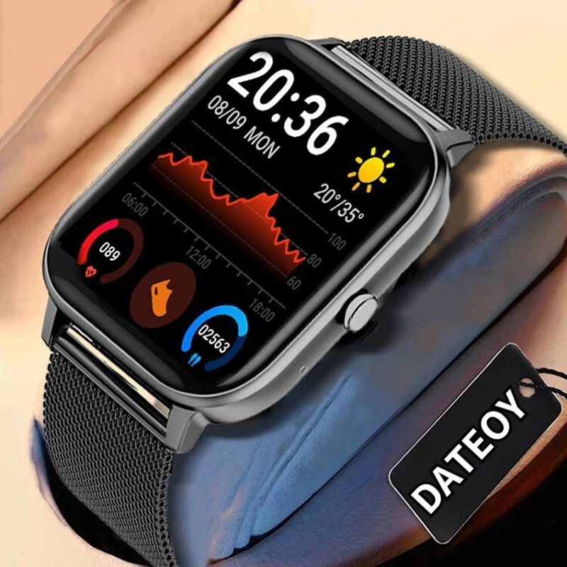 

2022 New Sports Smart Watch Men Women 1.69 Inch Full Touch Fitness Tracker IP67 Waterproof Smartwatches For Xiaomi Huawei Phone