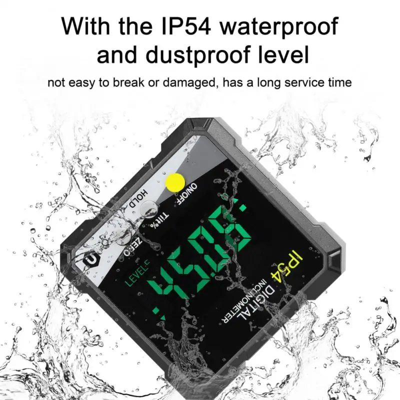 

Woodworking And Woodworking Tools Digital Inclinometer, Protractor Angle Ruler, Single Sided Magnetic Electronic Goniometer