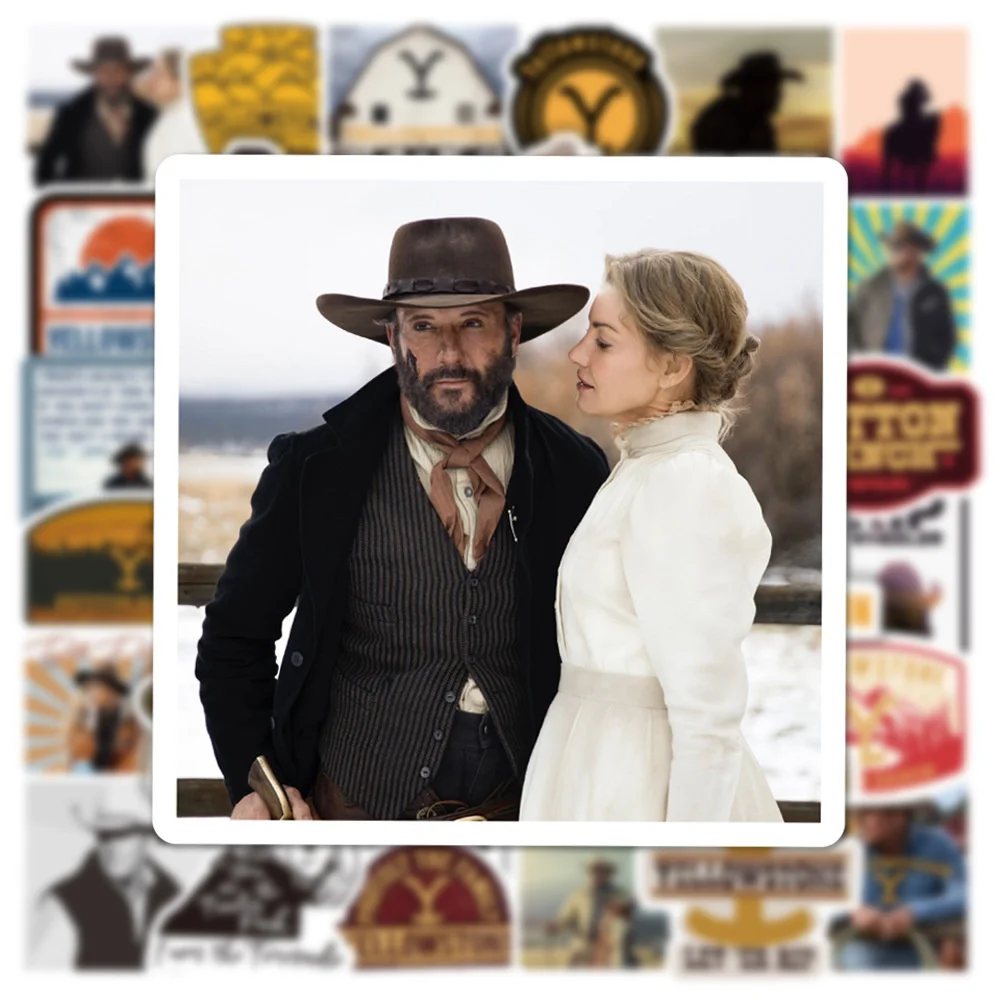 

10/30/50pcs TV Series Yellowstone Graffiti Stickers Decals Kids Toy Laptop Phone Car Bike Motorcycle Luggage Waterproof Sticker