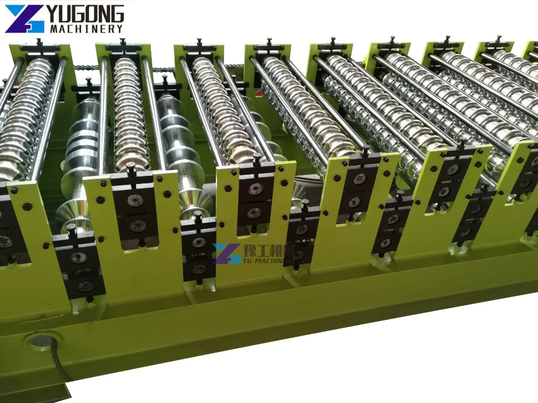 Двухслойная металлическая кровельная машина для производства гофрированной