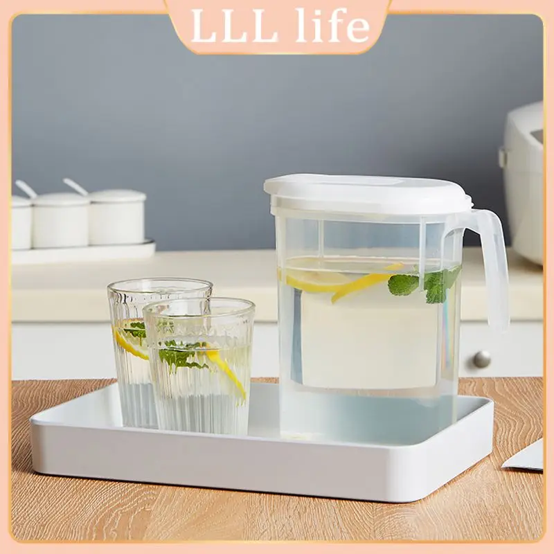 

Transparent Sealed Cold Water Jug Kitchen Household Large Capacity Cool White Water Cup Tea Kettle Cool Water Jug Water Juice