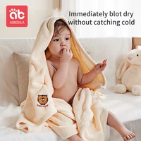 aibedila childrens bath towels for babies newborn baby products stuff things care cotton gauze absorbent baby bath towel ab2938