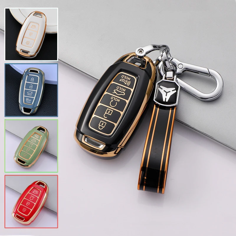 

Чехол для ключа для Hyundai Creta I20 I30 IX35 IX25 Elantra greatig Accent Solaris Sonata Fe Palisade Kona Azera