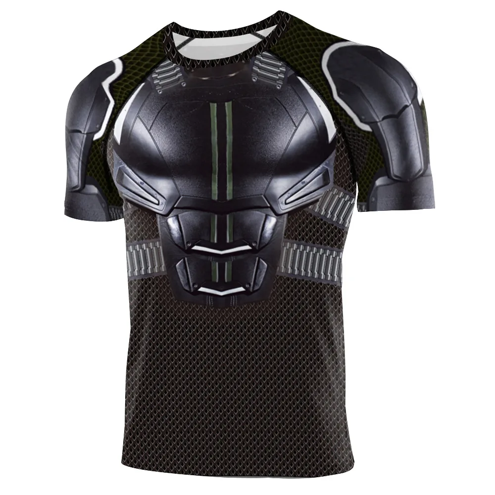 

New Summer 3D Printed Men T Shirt Compression Comics Superhero Cosplay Costume T-Shirt Men Tops Tees Bodybuilding Mens Clothing