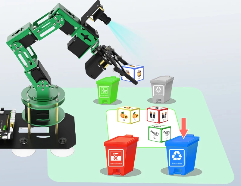 AI Visual Robot Arm ROS Комплект для программирования с открытым исходным кодом и языком