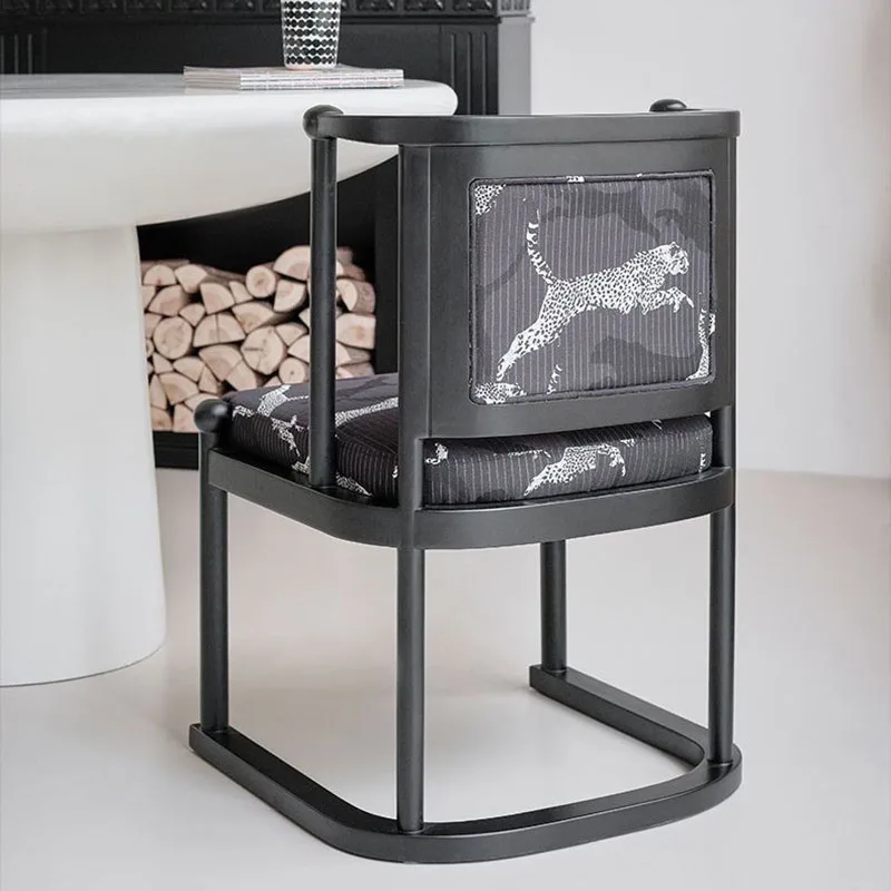 Обеденный стул с черными ножками стулья для кафе гостиной роскошные обеденные