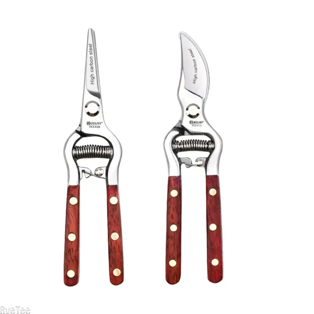 2024 RUR 8-дюймовый секатор с деревянной ручкой секаторы садовые ножницы для резки
