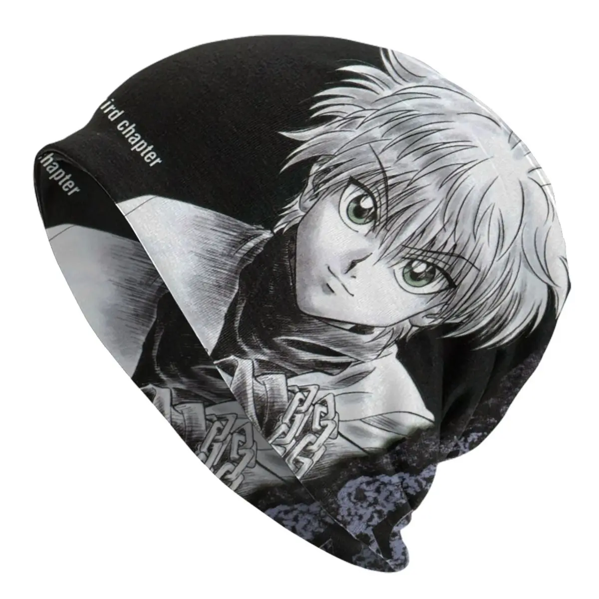 

Killua Zoldyck Anime Bonnet Hats Street Skullies Beanies Hat Hunter X Hunter Manga for Men Women Knit Hat Spring Dual-use Caps