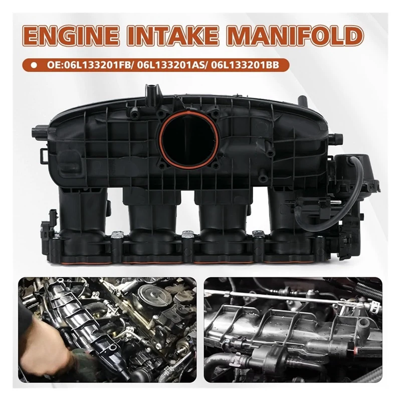 Впускной коллектор двигателя для A3 Q3 Q5 A5 VW Beetle Jetta Golf MK7 Tiguan B8 EA888 Gen3 06L 133 201 AH 06L133201AH