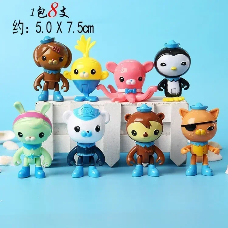Фото Набор игрушек Octonauts, детские игрушки, Barnacles Kwazii Peso Penguin Shellington Dashi Inkling, аниме, экшн-фигурка, детская игрушка №1