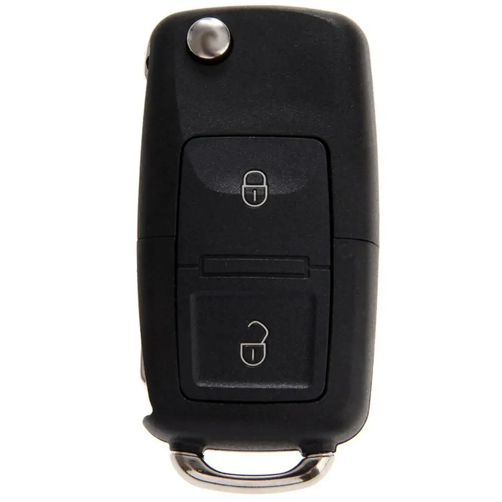 

Black Key 2 Buttons Remote Control Flip Blank Key Case Replacement Foldable Car Accessories for 753N 753A 753DD Auto Accessories