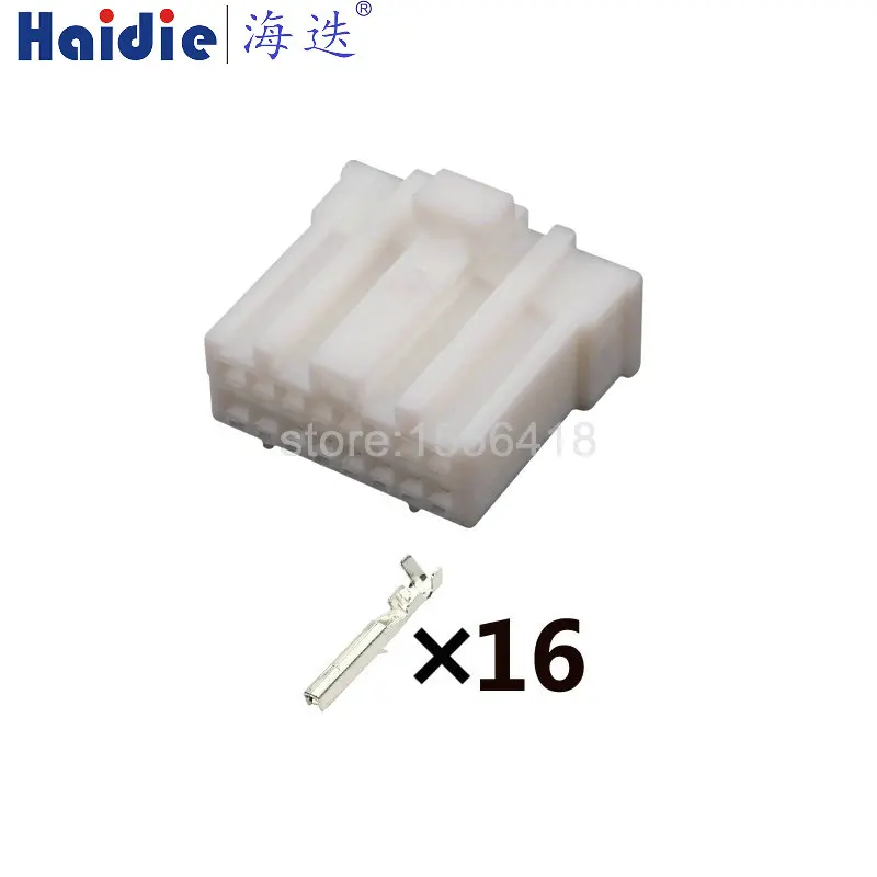 

Free shipping 2sets auto 16pin auto plastic wiring harness cable unsealed connector