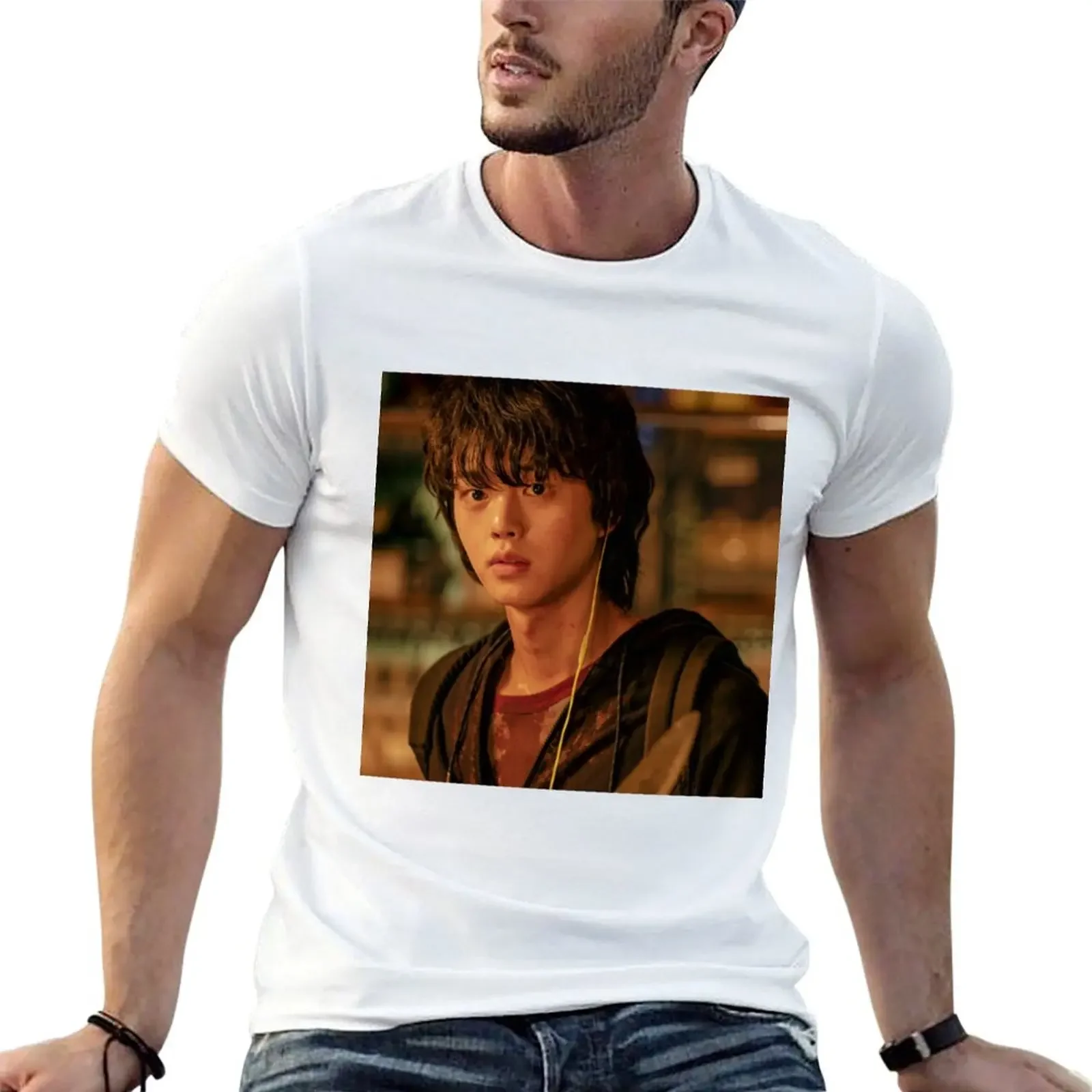 Ш # Футболка 6 Song Kang as Cha Hyun Su in Sweet Home мужская одежда уличная футболки для мужчин