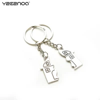 1pair New Couple LOVE YOU Lovers Keychain Warm House Type Couple Key Chain Souvenirs Valentines Day Gift Built With Love Home