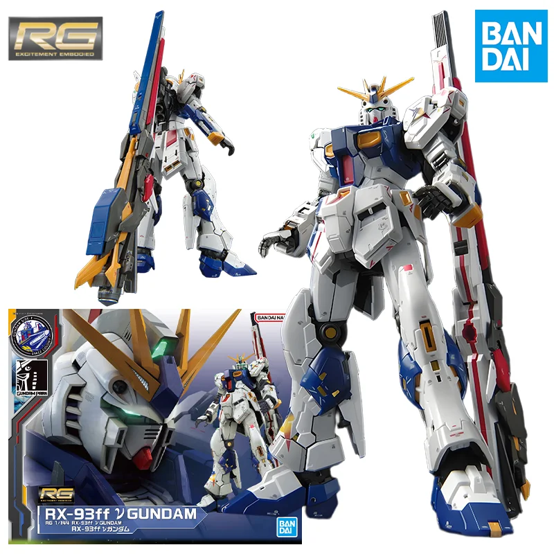 Фото Bandai натуральная RG RX-93ff V GUNDAM аниме фигурка в сборе модель игрушки Коллекционная модель украшения подарки для детей №1