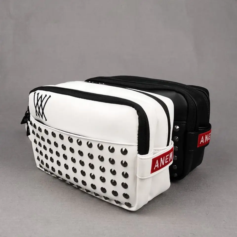 

Golf bag sports goods storage bag handbag clutch bag zipper fashion rivet Korean trend bag golf