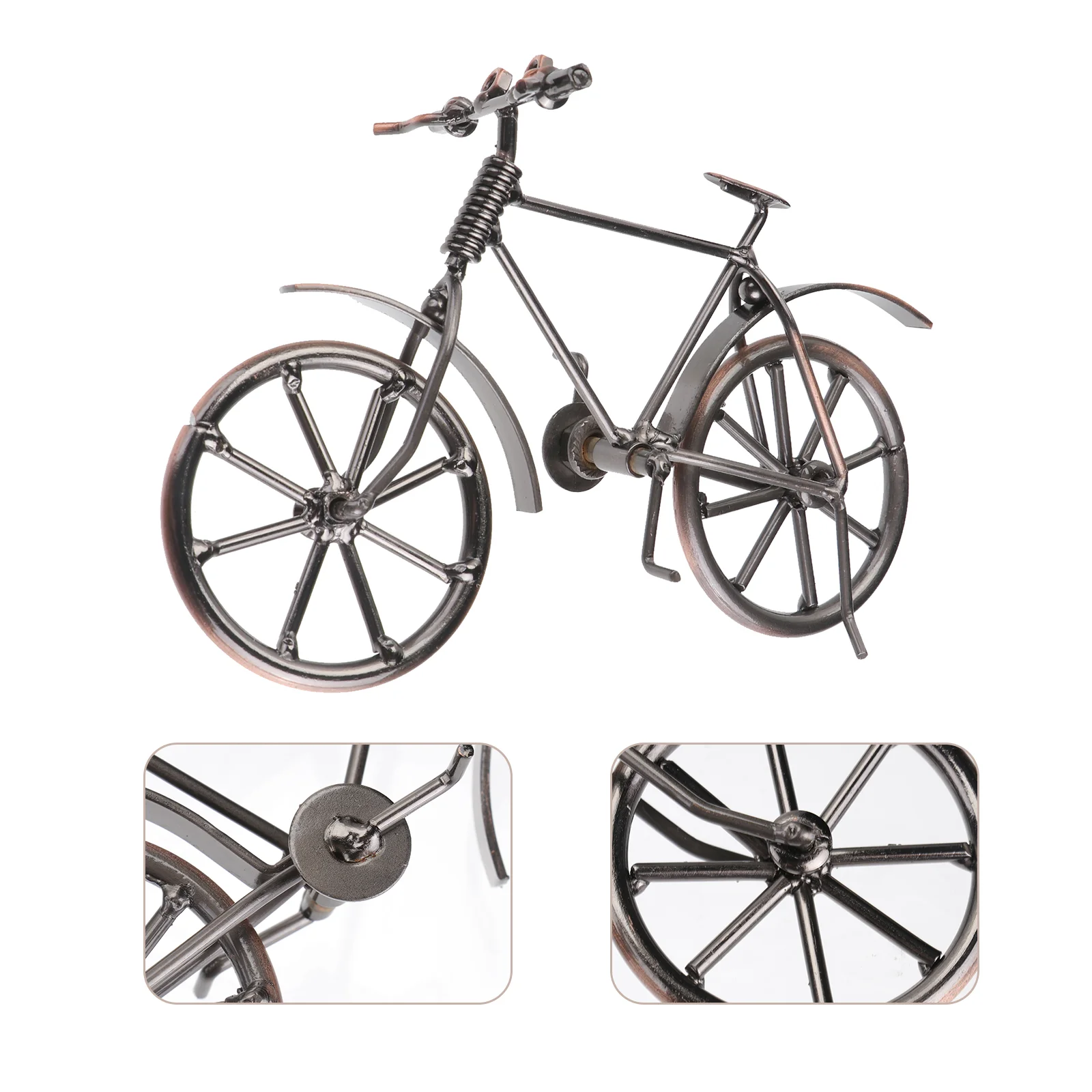 

Iron Art Bike Statue Creative Vintage Bike Statue Craft Ornament Home Decoration