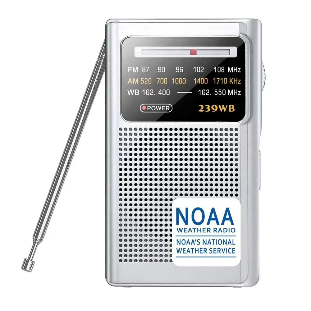 

FM/AM Radio Telescopic Antenna Mini Pocket Emergency Pointer Tuning Radio With Dsp Digital Signal Processor 3.5mm Jack Speaker