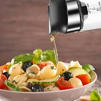 olive oil dispenser bottle cooking oil container glass 17oz500ml auto flip olive oil dispenser bottle non slip handle
