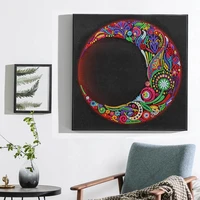 diy special shaped diamond painting moon and letter k art picture 5d diamond embroidery kits rhinestone cross stitch home decor