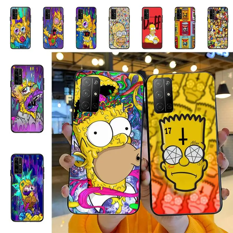 

Disney Funny Cartoon Homer Simpson Family Phone Case for Huawei Honor 10 i 8X C 5A 20 9 10 30 lite pro Voew 10 20 V30