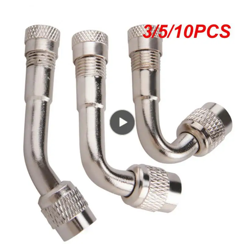 

3/5/10PCS Angle Bent Valve Adaptor 45 ° / 90 ° / 135 ° Motorcycle Valve Mouth Durable Inflatable Tube Valve Extension Adapter