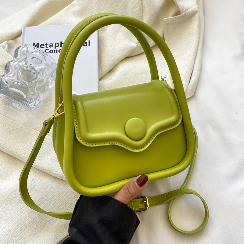 

Мини сумки через плечо из искусственной кожи для женщин 2022 летние популярные простые модные брендовые сумки и кошельки женские милые сумки