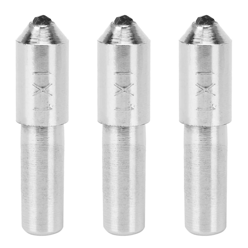 

3pcs 0.43 inch Diameter 1.25 Ct Tapered Tip Diamond Dresser for Grinding Wheel
