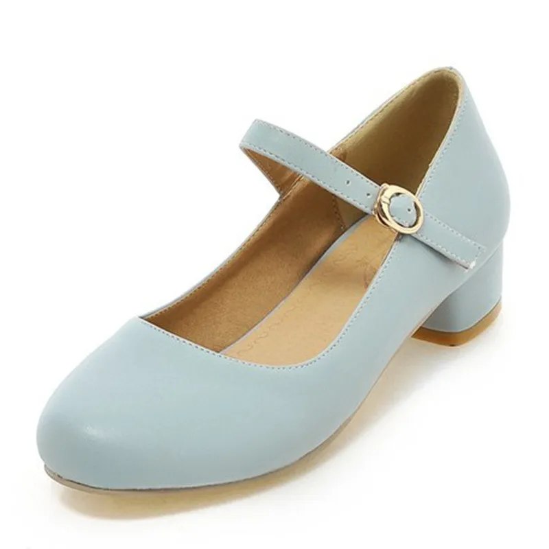 

ENMAYLA Buckle Sapatos Femininos Big Size 34~43 Spring Summer Women Shoes Sandals Mid Heels Fashion Casual Blue Beige Women