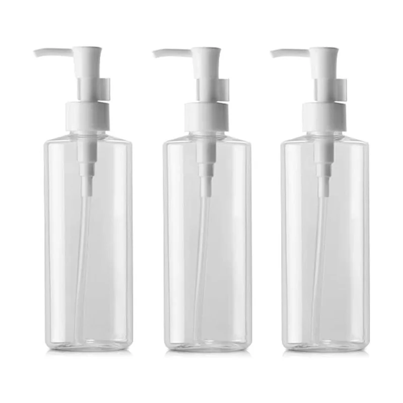 

50/100ml cleansing oil pump bottle PET transparent lotion bottle cleansing oil bottle cosmetic sample plastic bottle