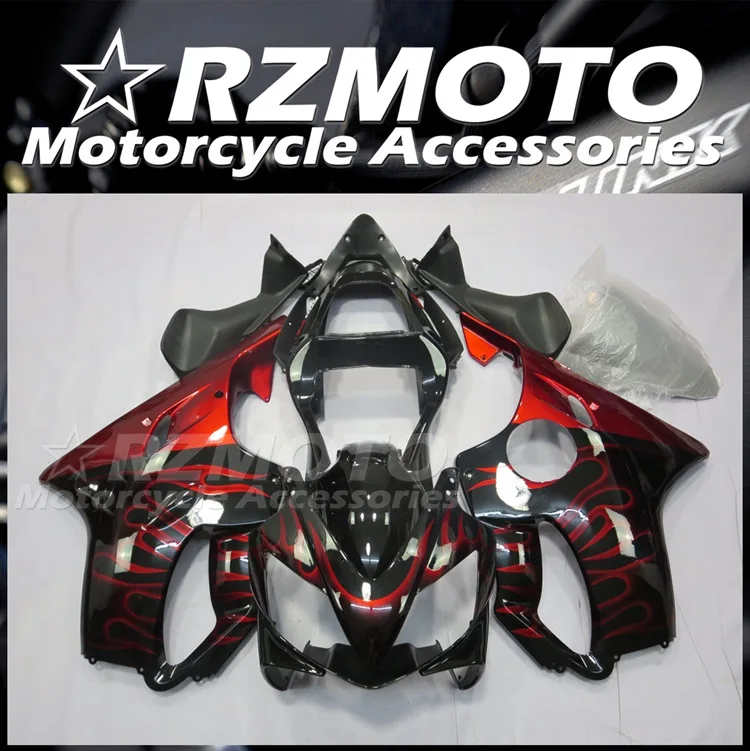 

4Gifts New ABS Injection Fairings Kit Fit For HONDA CBR600 F4i 2001 2002 2003 01 02 03 Bodywork Set Custom Red Flame