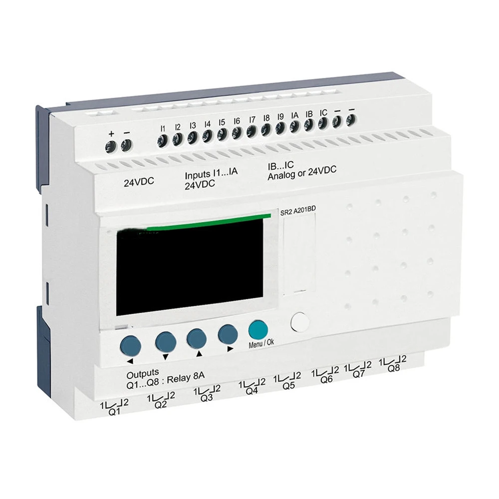 Фото Новый, оригинальный, в наличии: Логический модуль Schneider Zelio Logic Smart Series SR2A201BD, компактное умное реле, хит продаж