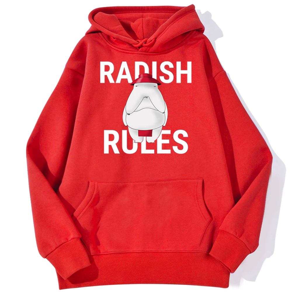 

Толстовка мужская с рисунком редиса, Модный свитшот свободного покроя, теплый пуловер, уличная одежда в стиле Харадзюку, весна-осень