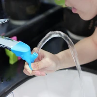 assorted color silicone faucet extender tooth brushing gargle hand washing extender bathroom kitchen sink faucet accessories