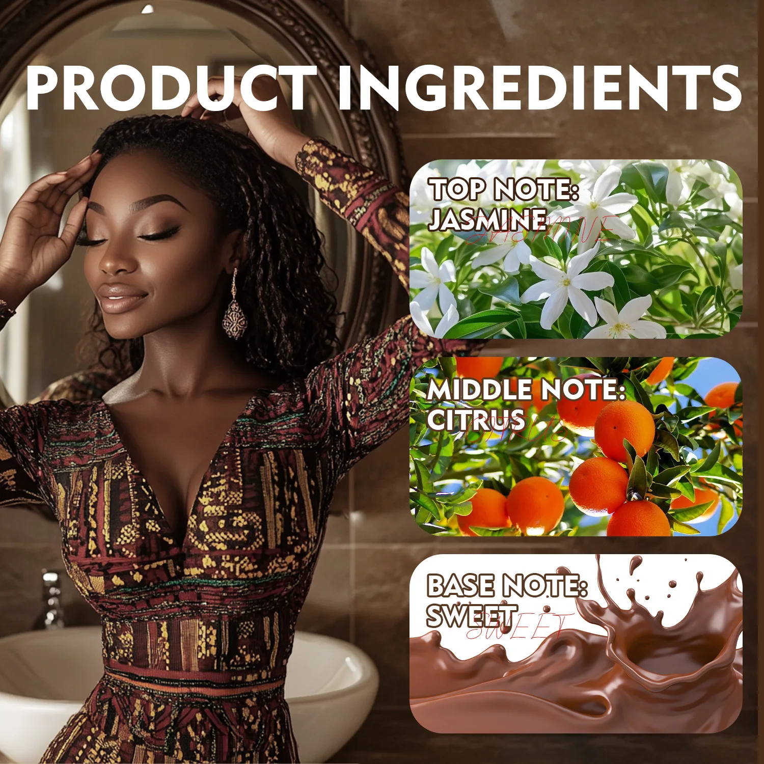 60 мл брендовые духи для волос стойкий аромат тела ванильные женщин