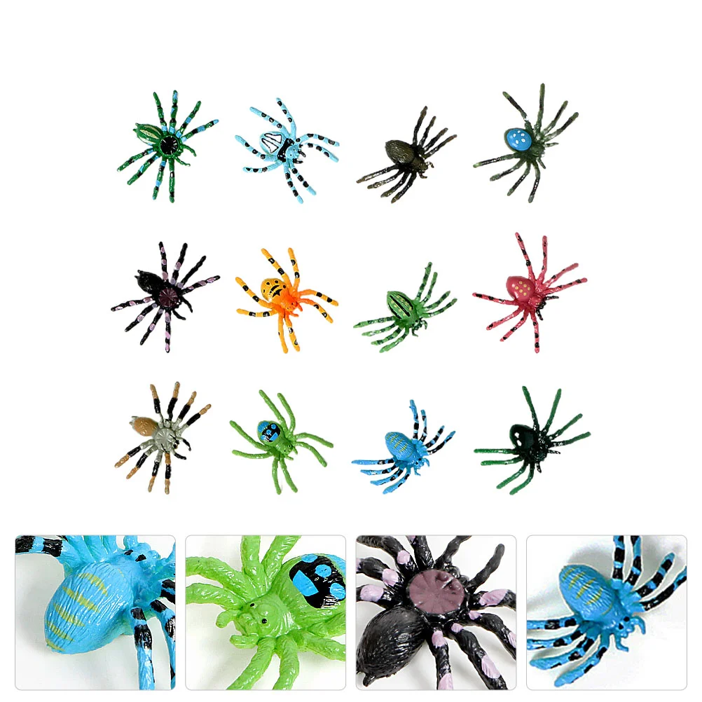 

12 шт Реалистичная фигурка паука, тонкая фотография
