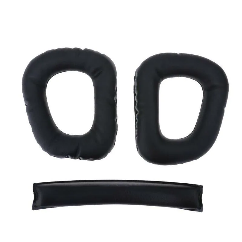 

Replacement Ear Pads Headband Pad Cushion For Logitech G930 Headphones Headsets Earmuffs + Head Beam Suit
