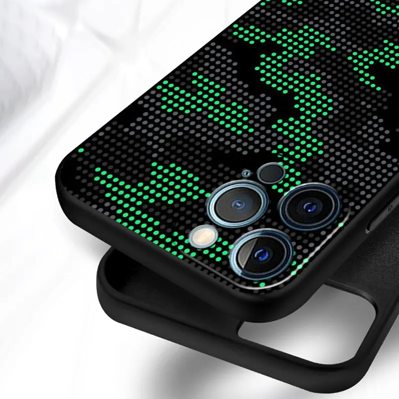 Силиконовый чехол для Apple iPhone 15 13 12 11 Pro Max 7 8 12Mini XS XR X 5 блестящий телефона 6 6S Plus